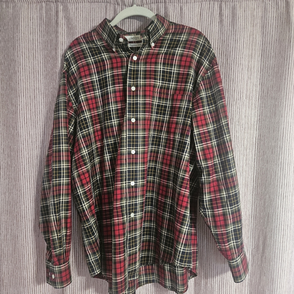 Turnbury Plaid Button Down Long Sleeve Size L